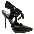 new black lace up ribbon patent sandals shoes size 3 10 more options 