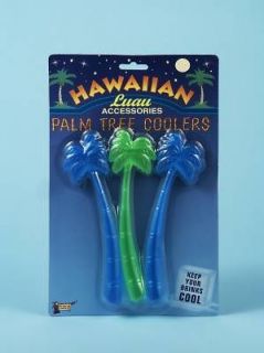 Palm Tree Coolers Summer Luau Beach Pool Cocktail Party Reusable Ice 