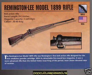 remington lee model 1899 rifle classic firearms card from canada