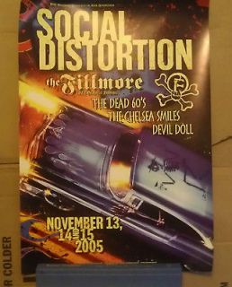 RARE Social Distortion Live @ the Fillmore 2005 Poster ( two of a pair 