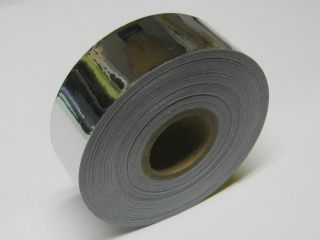 silver chrome vinyl tape 1 x 50 feet automotive grade