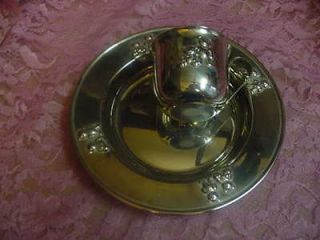 godinger silver art co teddy bear baby plate and cup