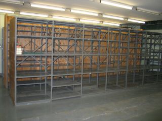 LYON WAREHOUSE SHELVING 28 7 x 36 18 26 SECTIONS AVAILABLE