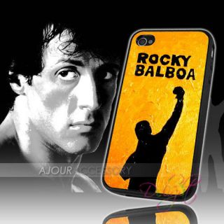Unique Rocky Balboa Classic Pose Boxing Print iPhone 4S 4 4G Case 