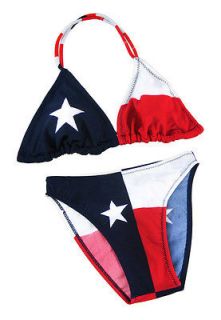 texas flag lycra bikini lone star texan sexy size 11 12