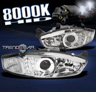 97 02 MITSUBISHI MIRAGE 2DR HALO LED JDM CLEAR PROJECTOR HEADLIGHT+ 