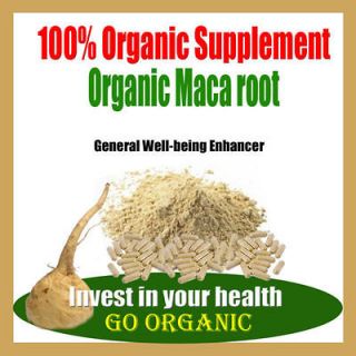   Maca Root Powder   500mg Vegetarian Capsules Wellbeing & Libido Boost