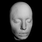 ANGELINA JOLIE White Life Mask Face Life Cast in Light Weight White 