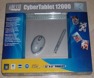 Adesso CYBER TABLET 12X9 GRAPHICS/DRAWING TABLET WITH 2 BTN USB PEN 