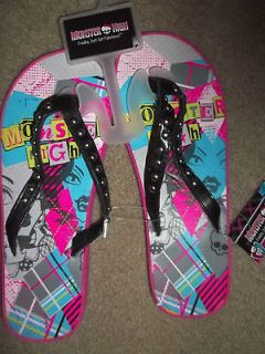 Monster High Flip Flops size 7/8 **Free US Domestic S&H 