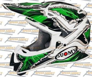 Suomy Mr Jump MX Monster Green Fox Dirt Bike Motocross Helmet Small