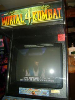 mortal kombat 4 video arcade machine game works great returns