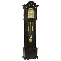 Beautifully Crafted Grandfather Clock with Mother of Pearl Inlay