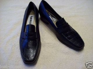 Paninari Mootsie Tootsie Zoe Black Leather Loafers Slip On Dress Shoes 