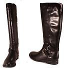 Marc Fisher Artful Black Leather Womens Knee High Riding Boots Size 7 