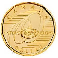 unc 2009 canada montreal canadiens loonie dollar unc bu from