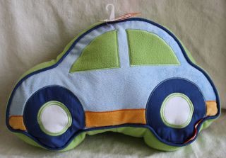 VW Beetle Plush Pillow Little Miss Matched Volkswagen Bug Blue Car 