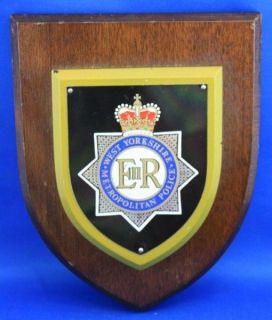 west yorkshire metropolitan police crest wall plaque from canada time