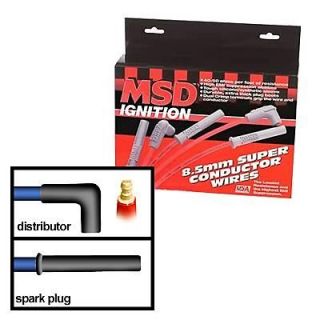 MSD Spark Plug Wires Spiral Core 8.5mm Red Buick Chevy Olds Pontiac 3 