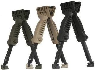 MAKO FAB DEFENSE VERTICAL FOREGRIP w/INCORPORTED BIPODS T POD T TAN