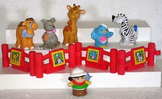   PRiCe LiTTLe PeOPLe LoT #24 MuSiCaL TRaiN & Zoo BaBy ANiMaLS FeNCe
