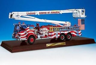 Franklin Mint Stars and Stripes Snorkle Fire Engine diecast model 
