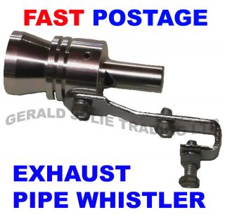 Car Bike Exhaust Muffler Tailpipe Back box Pipe Whistler Whistle 