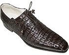 Fennix Italy All Over Genuine Caiman Mens Dress Shoes Chocolate 3253 
