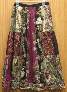 Soft Surroundings Kashmir Skirt (Medium/32 Waist) Preproduction 