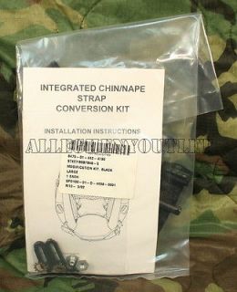 tw0 gentex flight helmet chin nape strap conversion kit