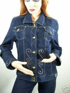 authentic mcm lady s jeans jacket in size m l new