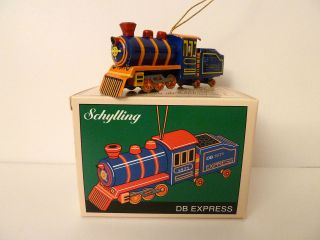   Christmas Tin Toy Ornament DB Express Vintage Train New in Box