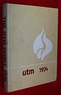   Hardcover 1974 University of Tennessee Martin UTM Yearbook Pacers