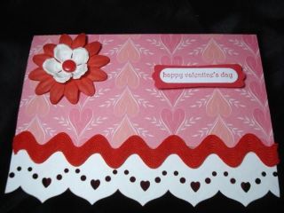   Valentines Day Card Stampin Up Spellbinders Cuttlebug Hearts Flowers