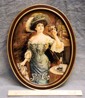 Metal Pepsi Cola Serving Tray___Reproduction of 1909 Tray___Nice!