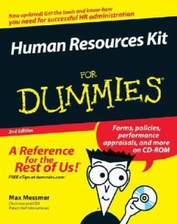 Human Resources Kit for Dummies by Max, Jr. Messmer, Max Messmer and 
