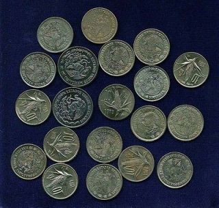 MEXICO ESTADOS UNIDOS 10 CENTAVOS COINS 1974, 1975, 1977, 1978, 1979 
