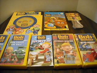 lot 5 bob the builder vhs tapes 3 books one