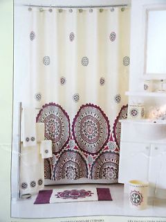boho shower curtain in Bath