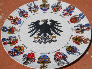 reutter coat of arms plate from west germany porcelain time