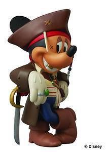 Medicom VCD Disney X Pirates POTC Jack Sparrow Ver 2 Mickey Vinyl 