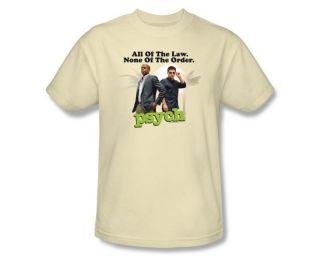   Psych TV Show All of the Law None of the Order T Shirt Sizes S 3XL