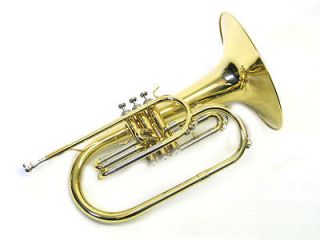 New E.F. Durand Brass Marching Band Mellophone w/Case, Mouthpiece 