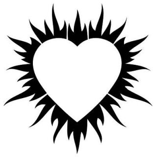   Sticker Tribal Heart Decal For Laptop And RV Boat Car Truck Window