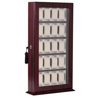   Watch Display Glass Top Storage Organizer Stand Show Case Box Mens
