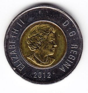 2012 canada bimetallic toonie two dollar coin b24 2 from
