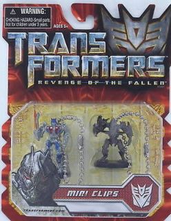 Transformers OPTIMUS PRIME & THE FALLEN Set Mini Clips Revenge 
