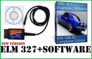   4a OBD2 II Code Car Diagnostic Interface + OBD 1 & 2 Software DVD