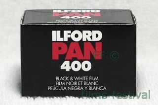 rolls ILFORD PAN 400 B/W Camera Film 35mm 36exp Black and White FREE 