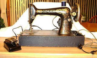 antique 1917 singer 66 1 red eye treadle sewing machine